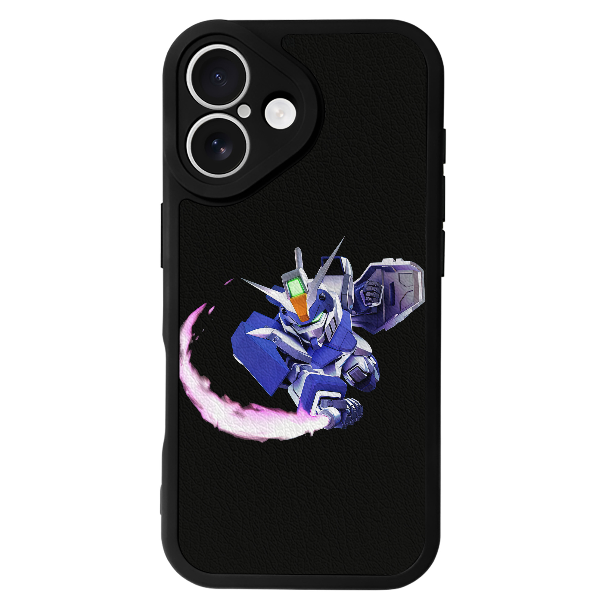 （画像用） 機動戦士ガンダム Mobile Suit Gundam 【iPhone 16シリーズ対応】シリコンスマホケース（レザー調） 材質：シリコン